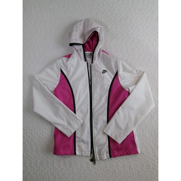 Nike Other - Nike womens white/black/pink jacket and pants size small polyester